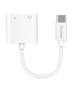 ريتشي , كابل  Mob 2IN,بمنفذ Type-C, أبيض