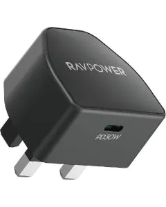 راف باور، شاحن حائط، 30 واط، اسود