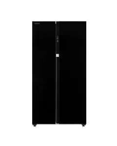 توشيبا ثلاجة سايد باي سايد، 19.4 قدم مكعب، أسود - GR-RS780WI-PGU(22)