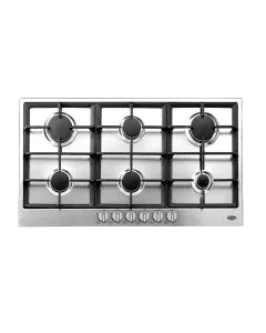 سطح تيرم 90.9 سم 6 عيون غاز إيطالي استيل زهر TRMBHGG90G6BCI
