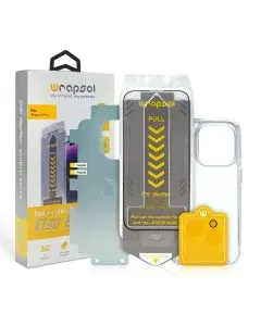 رابسول , حزمة حماية كاملة ممتازة لهاتف iPhone15 Pro Max , شفاف