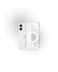 زوندا، غطاء ايفون 16 شفاف ماج سيف - أبيض 