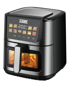  قلاية هوائية اكسبير رقمي، 8 لتر، 1800 واط، ستانلس ستيل – XPAF-SS1810S