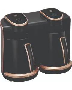 ماكينة صنع القهوة التركية إكسبر، إبريقان، 8 أكواب × 2 / 250 مل، 1200 واط، ستيل - XPTC-90