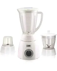 خلاط اكسبير 400 واط 1.6لتر مع قطاعة ومطحنة أبيض XPTB-200PW