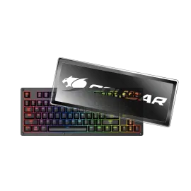 كوغار,لوحة مفاتيح الألعاب المغناطيسية الغطاء الواقي ,أسود