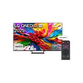 شاشة LG كيونيد إيفو AI QNED93 حجم 75 بوصة 4K بمعدل تحديث 144 هرتز تلفاز ذكي مع ريموت ذكي سحري ونظام ويب أو اس25 إصدار 2025