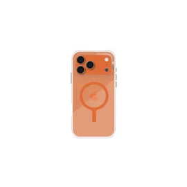 غلاف من يونيك لهاتف ايفون 17 برو ماكس (2025) – مقاس 6.9 إنش – يدعم الشحن المغناطيسي – باللون البرتقالي