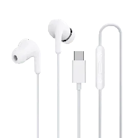 سماعة أذن سلكية شاومي بمنفذ Type-C BHR8931GL باللون الأبيض