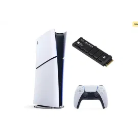 سوني بلايستيشن PS5 النسخة الرقمية مع وحدة تخزين WD Black بسعة 2 تيرابايت (حزمة)