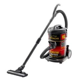 مكنسة هيتاشي برميل، 21 لتر، 2300 واط، اسود/ احمر - CV-980TJBKRGSA