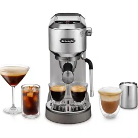 دي لونجي ماكينة قهوة إسبريسو، 1.1 لتر، 1450 واط، فضي – DLEC890.M