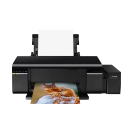 طابعة صور مقاس A4 مزودة بخزان حبر مدمج مع 6 ألوان، مما يعطيك صوراً بتكلفة زهيدة مع إمكانية الاتصال اللاسلكي