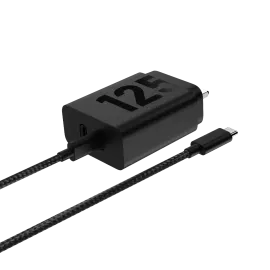 موتورولا شاحن حائط، 125 واط، USB-C، أسود - PG38C06631