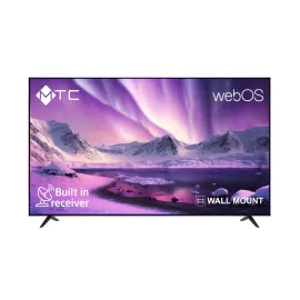 شاشة ام تي سي 50 بوصة دقة 4K UHD ذكي مع حامل جداري – MT50UH435BWOS