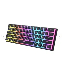 بورودو، لوحة مفاتيح ميكانيكية للألعاب، 61 مفتاح Pudding، أسود