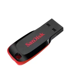 ذاكرة فلاش سانديسك كروزر بليد، منفذ USB 2.0، سعة 64 جيجابايت، أحمر - SDCZ50-064G-B35