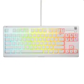 ستيل سيريس، لوحة مفاتيح أبيكس TKL سلكية، 64819، أبيض