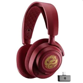 ستيل سيريز Arctis Nova 7 Dra, سماعة رأس سلكية, أحمر - SS-61557