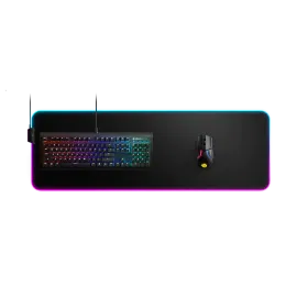 ستيل سيريز، QCK Prism Cloth 5XL RGB، وسادة ماوس، أسود – 63524