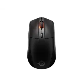 ماوس الألعاب ستيل سيريز رايفال 3 الجيل الثاني لا سلكية، 18K DPI، إضاءة RGB، أسود - SS-62523