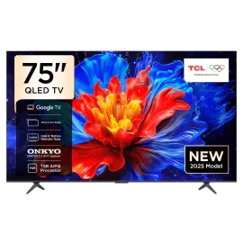 شاشة TCL بوصة75،QLED، Google TV، دقه 4K UHD، تلفاز ذكي، - 75P8K