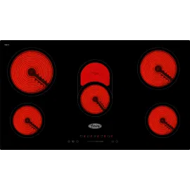سطح تيرم 90سم 5عيون كهرباء سيراميك برتغالي أسود TRMVCMP910ET