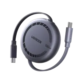 كابل يوجرين تايب C إلى تايب C بقدرة 100 واط – طول 1 متر – أسود