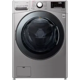 غسالة LG اتوماتيك امامية 19ك فضي استيل تنشيف 11 ك WS1911XMT