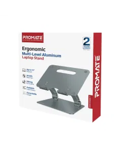 بروميت , حامل الكمبيوتر المحمول المريح متعدد المستويات من الألومنيوم , أسود