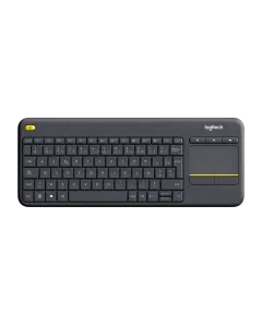 لوحة مفاتيح لمس لاسلكية لوجيتك K400 باللون الأسود‎‎