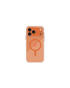 غلاف من يونيك لهاتف ايفون 17 برو ماكس (2025) – مقاس 6.9 إنش – يدعم الشحن المغناطيسي – باللون البرتقالي