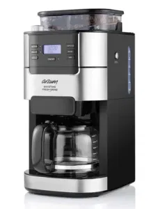 ماكينة تحضير القهوة المفلترة ARZUM OKKA Brewtime Fresh Grind، سعة 1.5 لتر، 900 - 1050 واط، ستانلس ستيل – AR3092