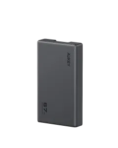 شاحن حائط Aukey Comet Slim PD GaN C4، بقوة 67 واط، منفذ واحد، USB-C PD، رمادي - PA-C4-GY